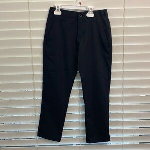 New With Tag Under Armour boys black golf pants size xs